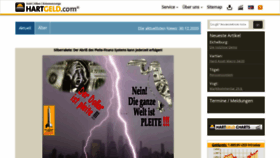 What Hartgeld.at website looked like in 2020 (3 years ago)