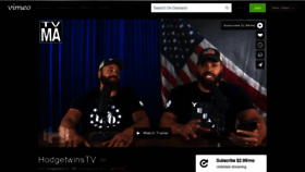 What Hodgetwins.tv website looked like in 2020 (3 years ago)
