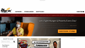 What Hungersite.com website looked like in 2020 (3 years ago)