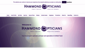 What Hammondopticians.co.uk website looked like in 2020 (3 years ago)