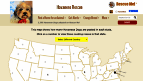 What Havanese.rescueme.org website looked like in 2020 (3 years ago)