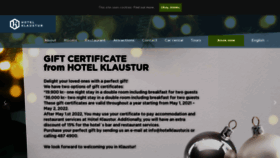 What Hotelklaustur.is website looked like in 2021 (3 years ago)