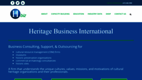 What Heritagebusiness.org website looked like in 2021 (3 years ago)