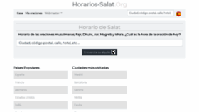 What Horarios-salat.org website looked like in 2021 (3 years ago)