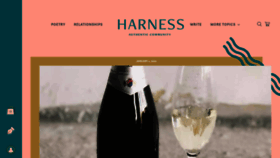 What Harnessmagazine.com website looked like in 2021 (3 years ago)