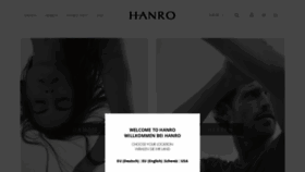 What Hanro.com website looked like in 2021 (3 years ago)