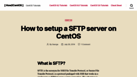 What How2centos.com website looked like in 2021 (3 years ago)