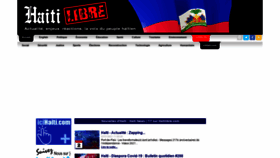 What Haitilibre.com website looked like in 2021 (3 years ago)