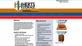 What Herts-storage.co.uk website looked like in 2021 (3 years ago)