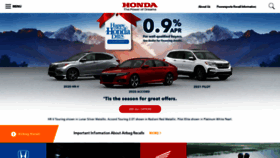 What Honda.com website looked like in 2021 (3 years ago)