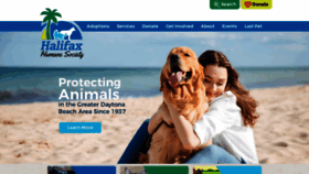 What Halifaxhumanesociety.org website looked like in 2021 (3 years ago)