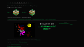 What Hexenspiel.de website looked like in 2021 (3 years ago)