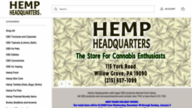 What Hempheadquarters.shop website looked like in 2021 (3 years ago)