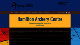 What Hamiltonarcherycentre.com website looked like in 2021 (3 years ago)