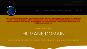 What Humanedomain.net website looked like in 2021 (3 years ago)