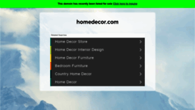 What Homedecor.com website looked like in 2021 (3 years ago)