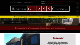 What Huntsvilleglass.com website looked like in 2021 (3 years ago)