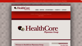 What Healthcoreweb.com website looked like in 2021 (3 years ago)