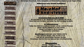 What Heizhof.de website looked like in 2021 (3 years ago)