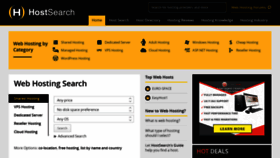 What Hostsearch.com website looked like in 2021 (3 years ago)