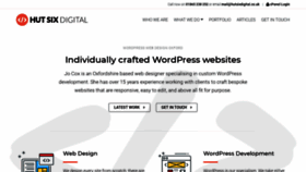 What Hutsixdigital.co.uk website looked like in 2021 (3 years ago)