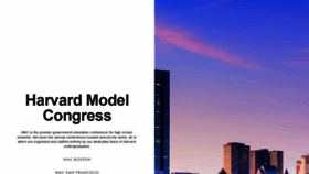 What Harvardmodelcongress.org website looked like in 2021 (3 years ago)