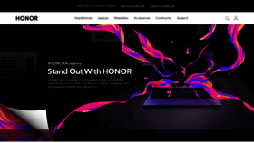 What Hihonor.com website looked like in 2021 (3 years ago)