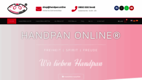 What Handpan.online website looked like in 2021 (3 years ago)