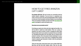What Howtogetfreeamazongiftcard.wordpress.com website looked like in 2021 (3 years ago)