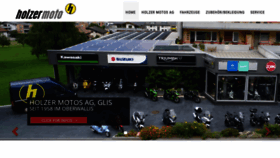 What Holzermoto.ch website looked like in 2021 (3 years ago)