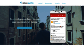 What Hello-junto.com website looked like in 2021 (3 years ago)