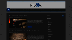 What Hiboox.com website looked like in 2021 (3 years ago)