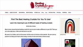 What Healing-crystals-for-you.com website looked like in 2021 (3 years ago)
