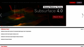 What Halliburton.com website looked like in 2021 (3 years ago)