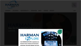 What Harman.com website looked like in 2021 (3 years ago)