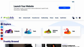 What Healthshots.com website looked like in 2021 (3 years ago)