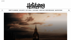 What Holidappy.com website looked like in 2021 (3 years ago)