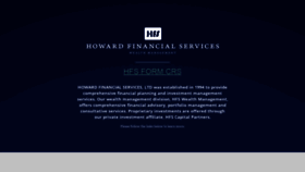 What Howardfinancialservices.com website looked like in 2021 (3 years ago)