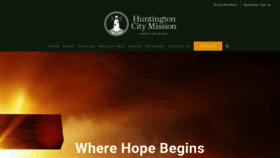 What Huntingtoncitymission.org website looked like in 2021 (3 years ago)