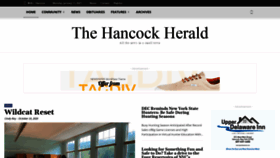 What Hancockherald.com website looked like in 2021 (3 years ago)
