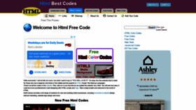 What Htmlfreecodes.com website looked like in 2021 (3 years ago)