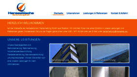 What Hansebau.eu website looked like in 2021 (3 years ago)