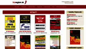 What Hcregion.sk website looked like in 2021 (3 years ago)