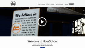 What Hourschool.com website looked like in 2021 (3 years ago)