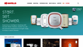 What Havells.com website looked like in 2021 (3 years ago)