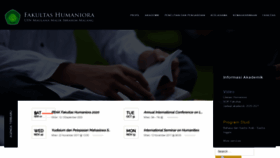 What Humaniora.uin-malang.ac.id website looked like in 2021 (3 years ago)