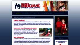 What Hillcrestchristianelc.org website looked like in 2021 (3 years ago)