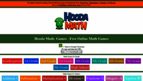 What Hoodamath.com website looked like in 2021 (4 years ago)