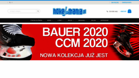 What Hokejomania.pl website looked like in 2021 (3 years ago)
