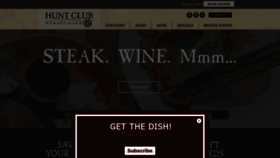 What Huntclubsteakhouse.com website looked like in 2021 (3 years ago)
